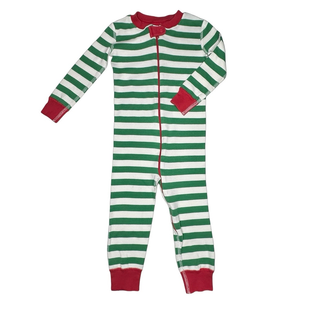Hanna Andersson Christmas Stripe Long Johns‎ Pajamas